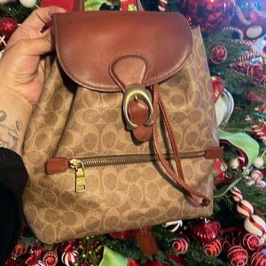 Coach Brown Backpack